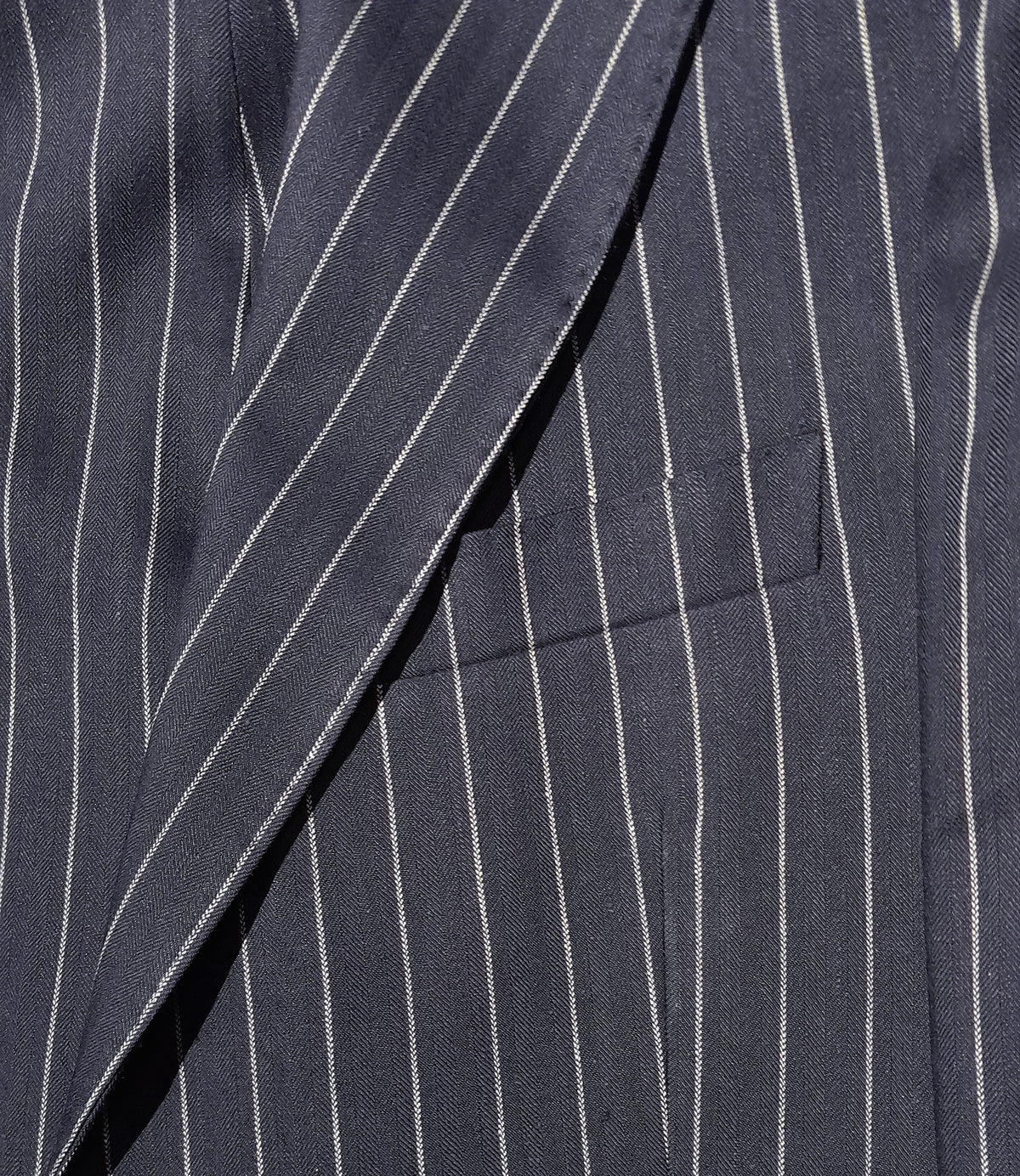 Ermenegildo Zegna Fabric Men Suit Wool Pinstripe Blue