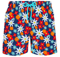 Vilebrequin Men Swim Shorts Spring Flowers Blue