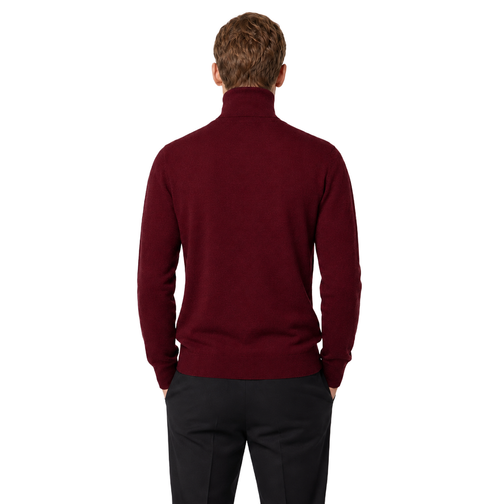 Alpha Studio Men Knit Ciclista High Neck Red