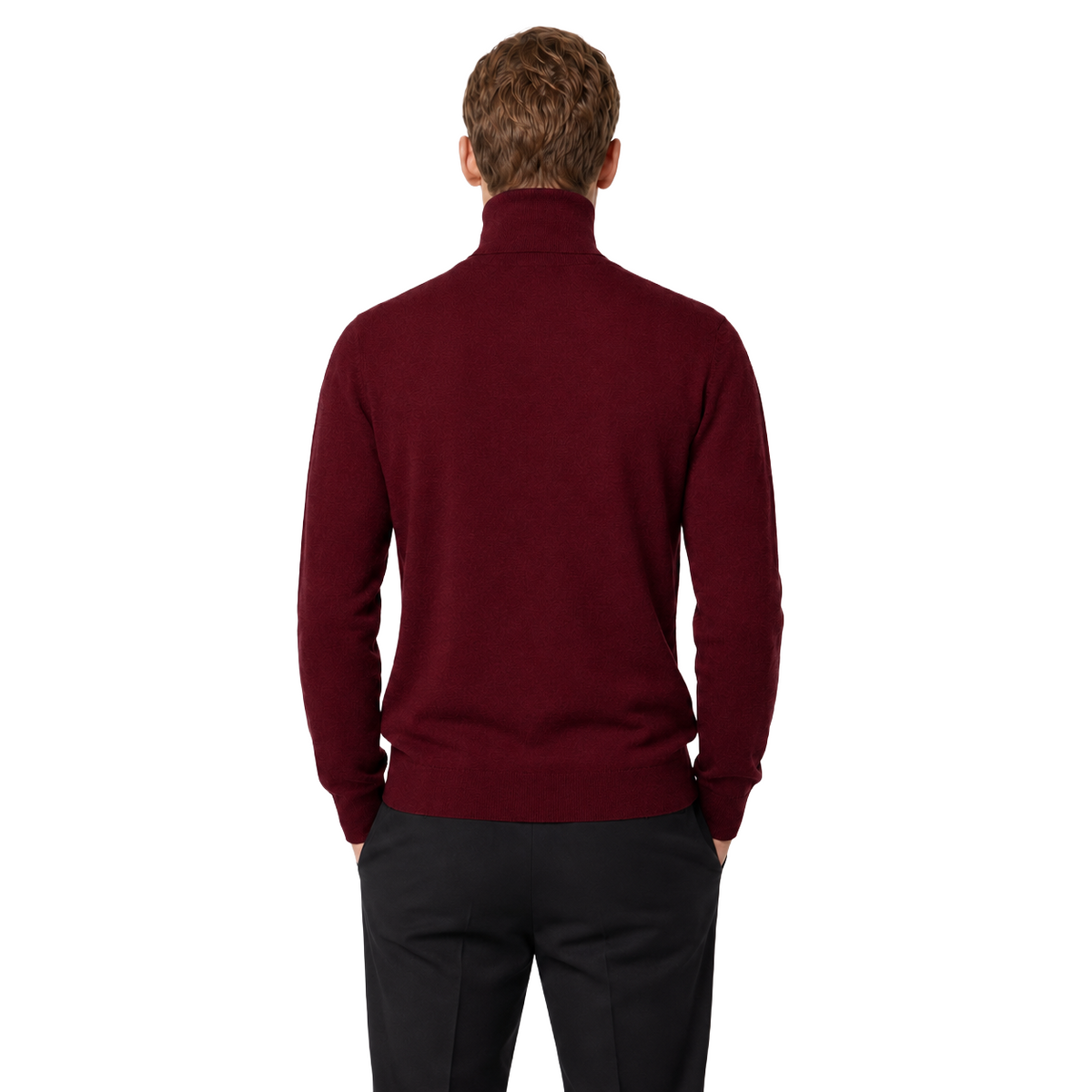 Alpha Studio Men Knit Ciclista High Neck Red
