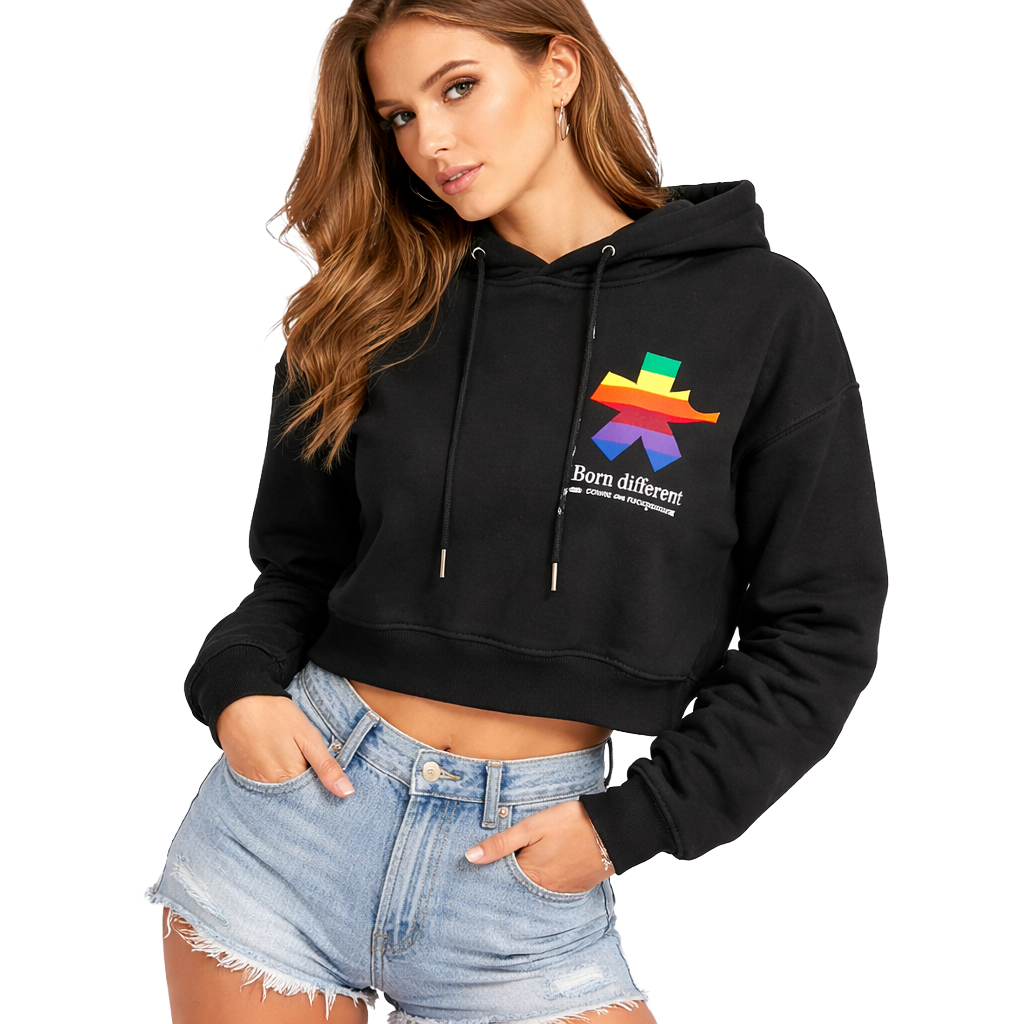 Comme Des Fuckdown Women Sweatshirt Short Stampe Black