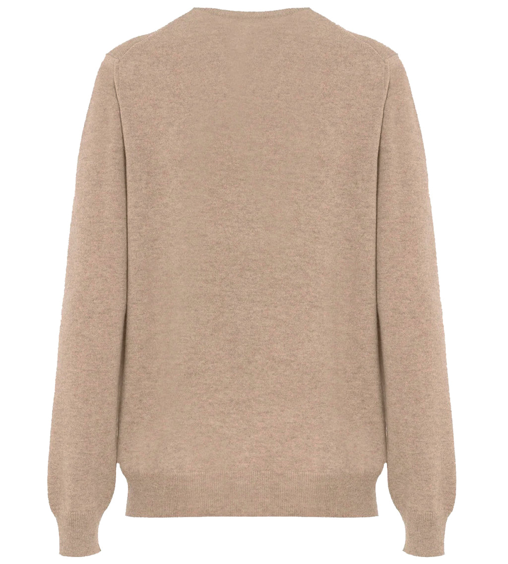 Bagutta Men Crew Neck Gauge Sweaters Beige