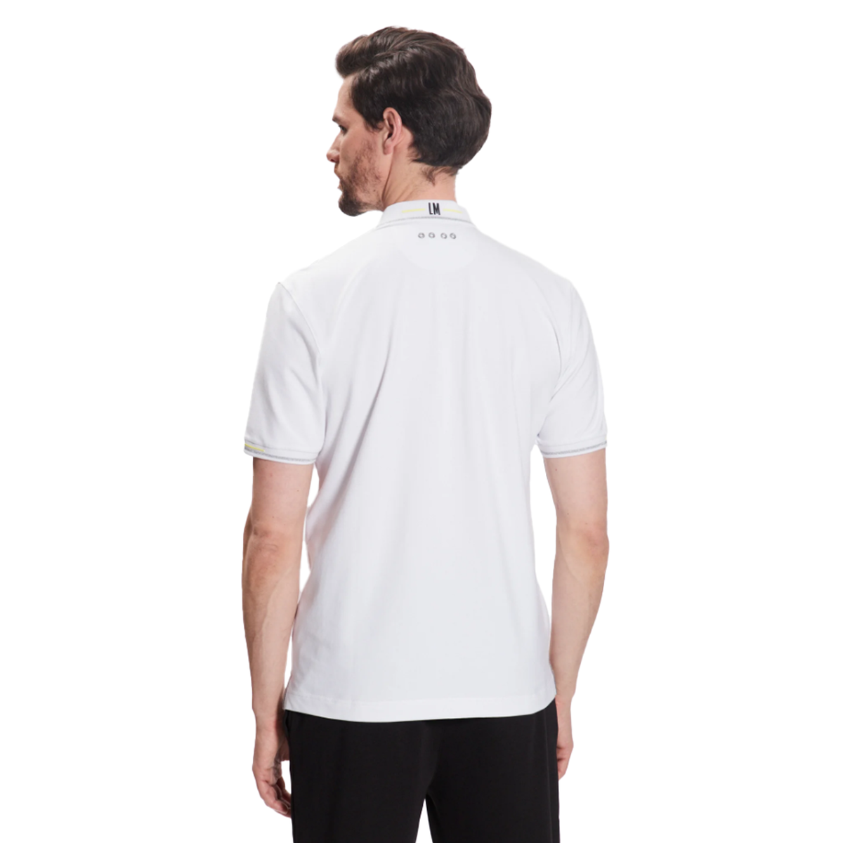 La Martina Men Polo Jersey Silky Fini White