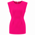 Dolce & Gabbana Women Sheath Dress Sleeveless Fuchsia