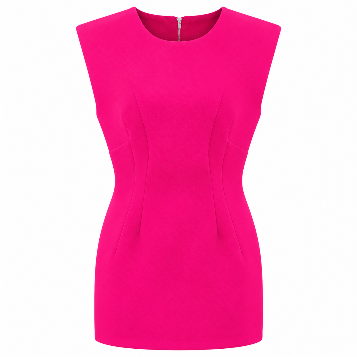 Dolce & Gabbana Women Sheath Dress Sleeveless Fuchsia