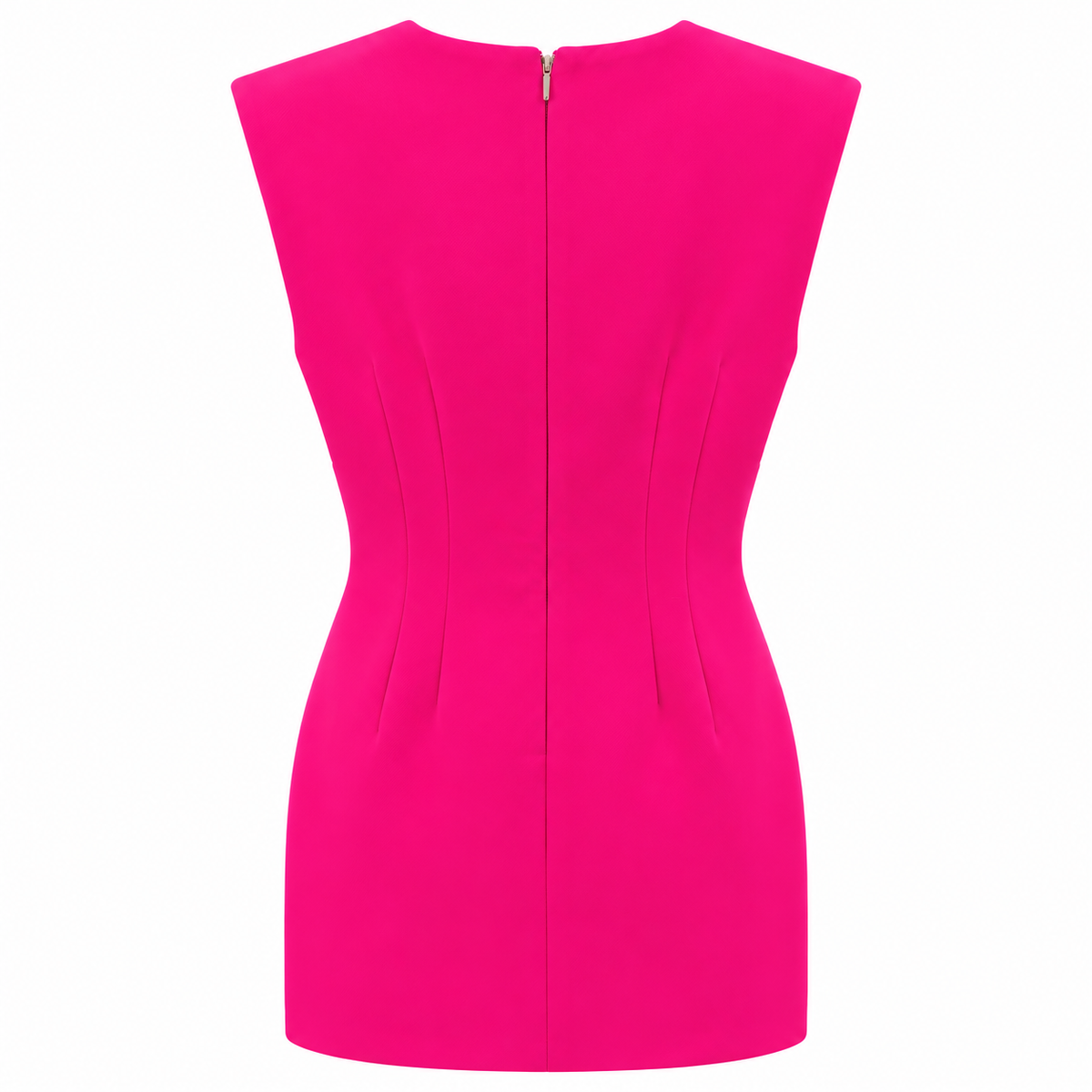 Dolce & Gabbana Women Sheath Dress Sleeveless Fuchsia