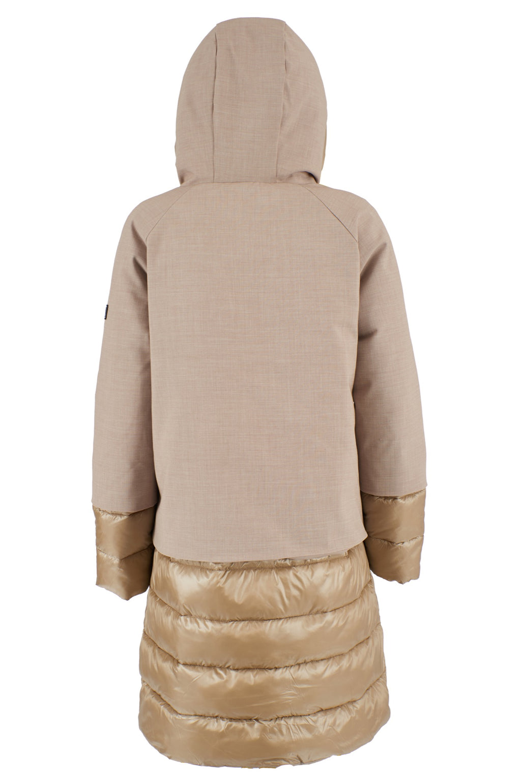 Yes Zee Women Down Jacket Tessuto Beige