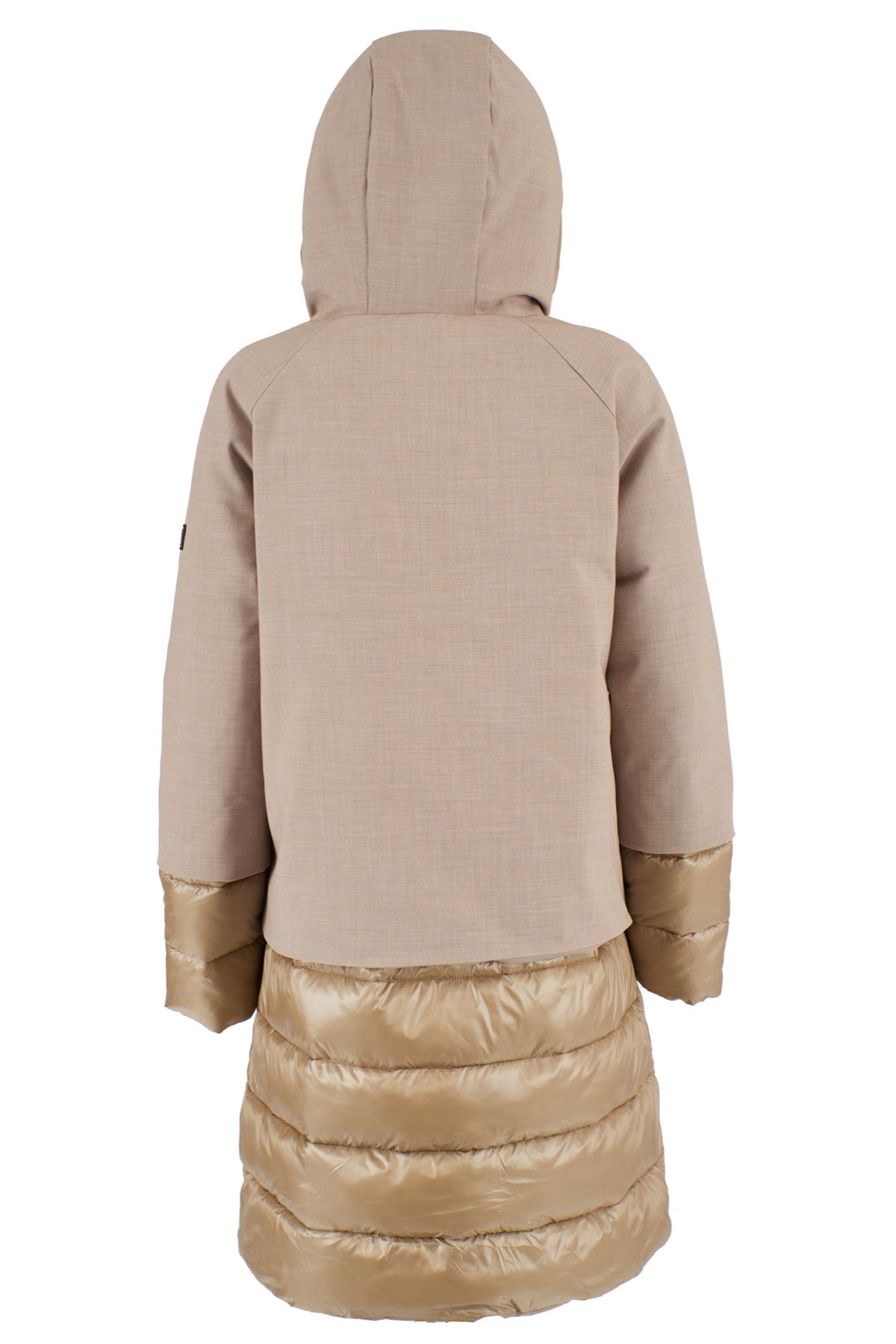 Yes Zee Women Down Jacket Tessuto Beige