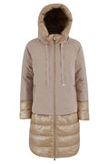 Yes Zee Women Down Jacket Tessuto Beige