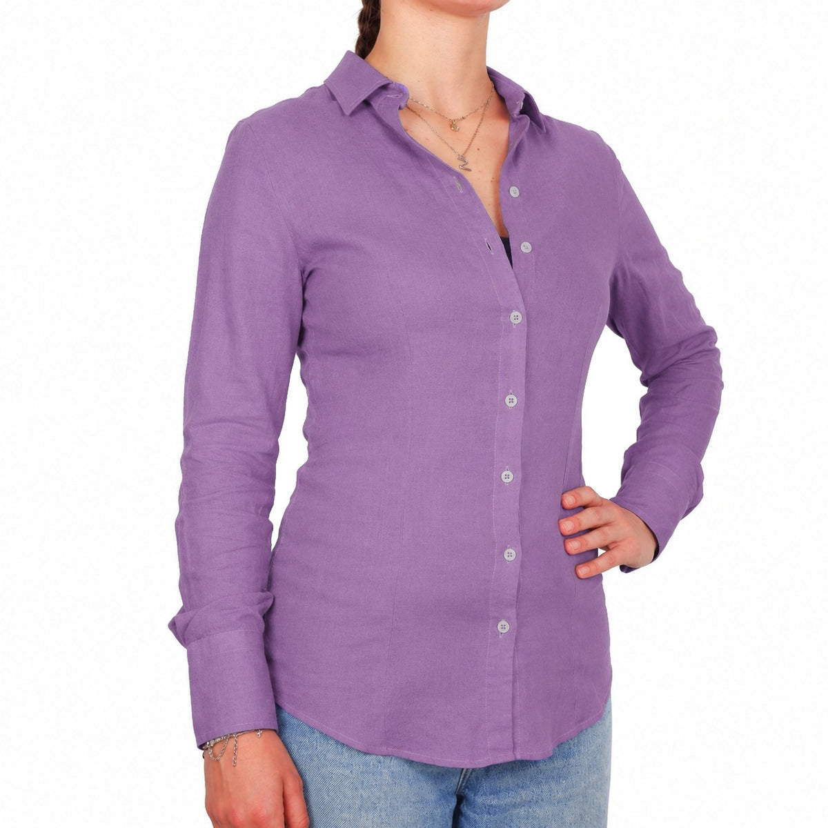 Bagutta Women Shirt Linen Purple