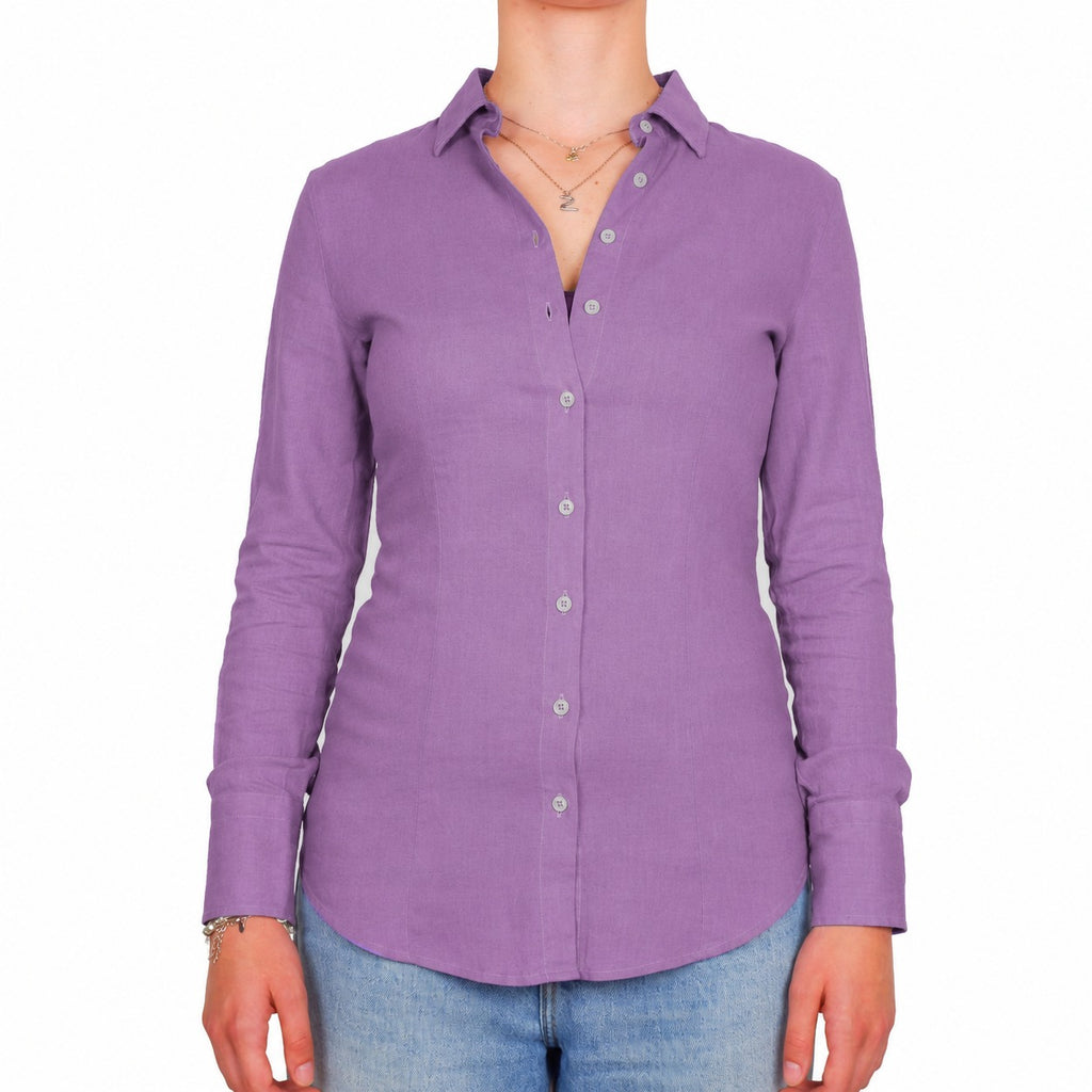 Bagutta Women Shirt Linen Purple
