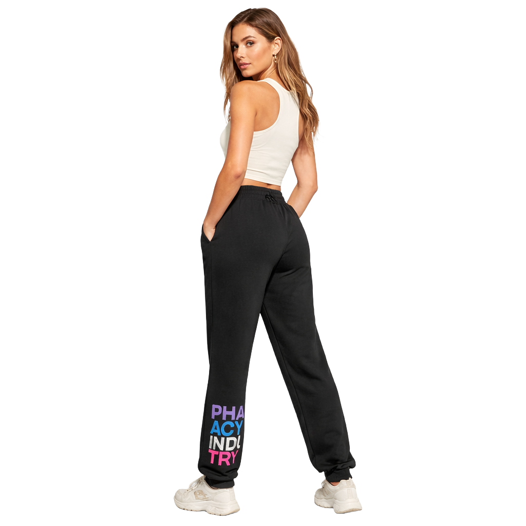 Pharmacy Industry Women Trousers Stampe Black