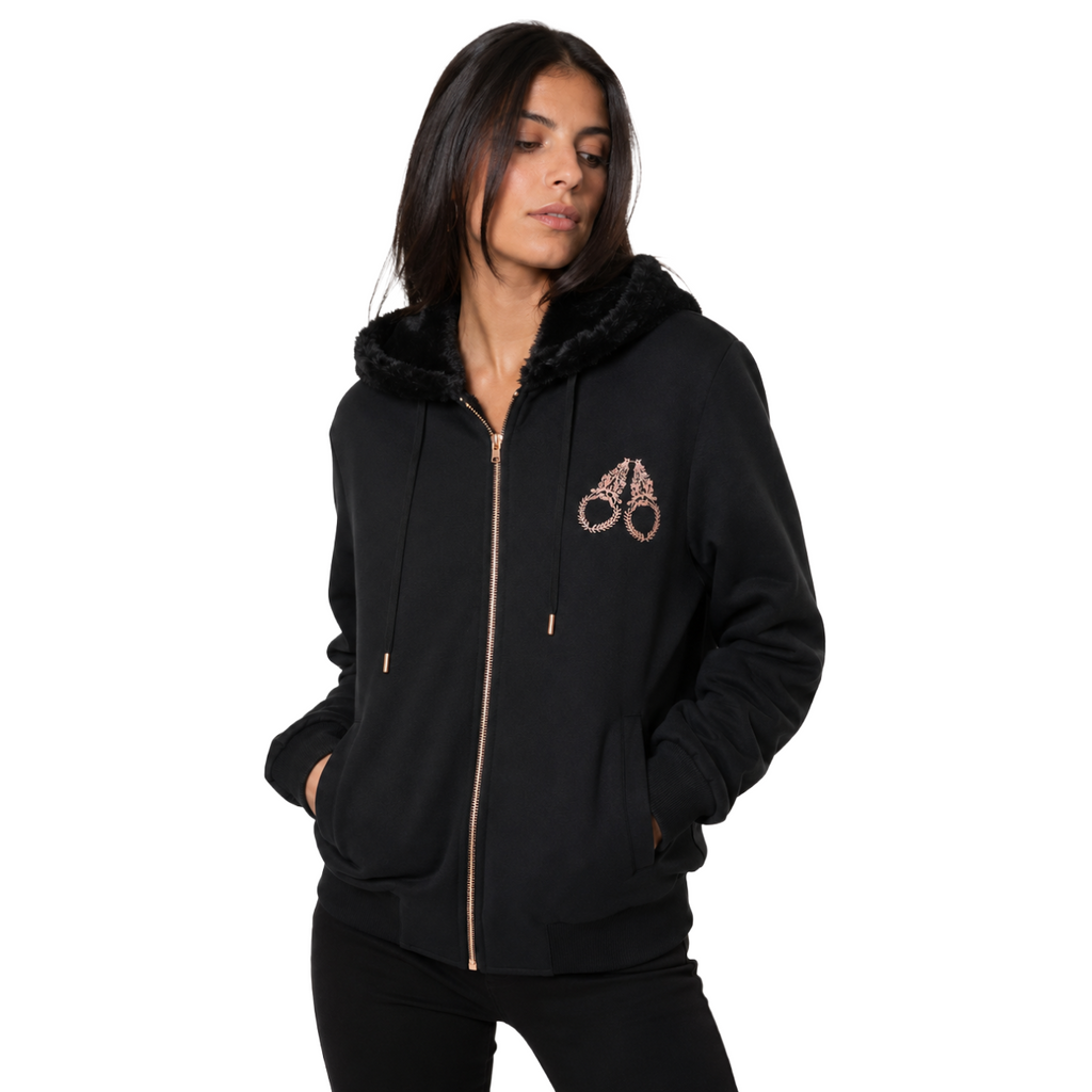 Moose knuckles Women Sweatshirt Padded Black