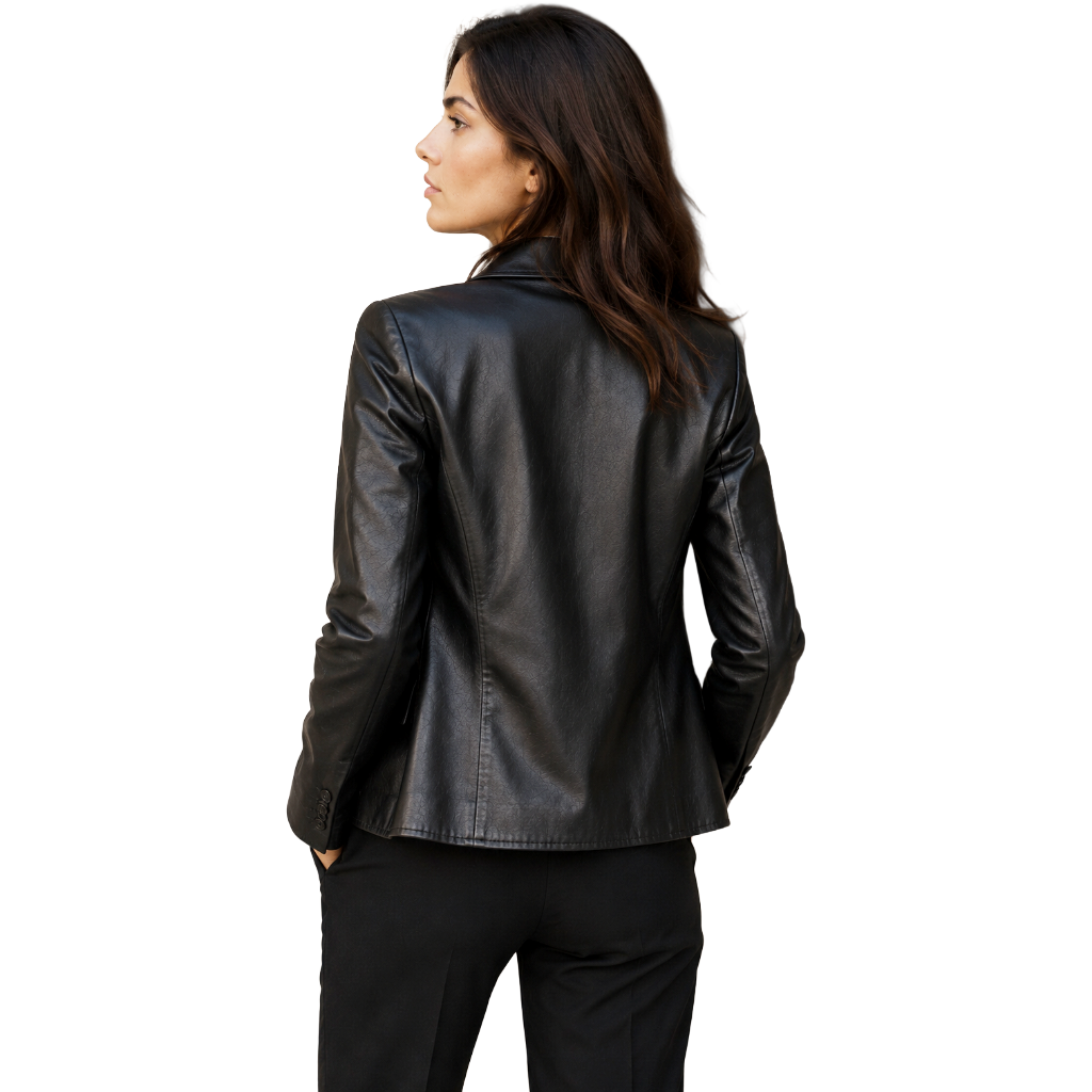 Dolce & Gabbana Women Jacket Leather Black