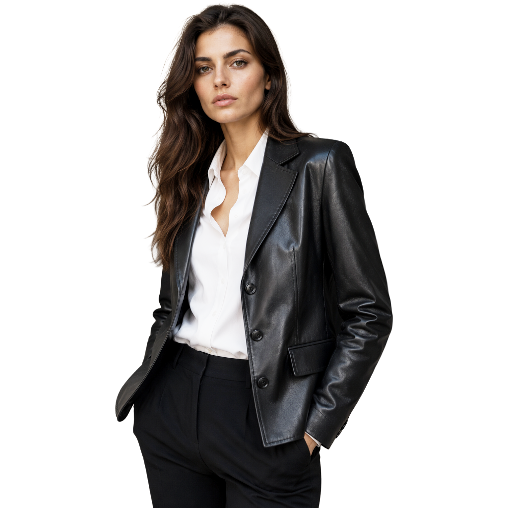 Dolce & Gabbana Women Jacket Leather Black