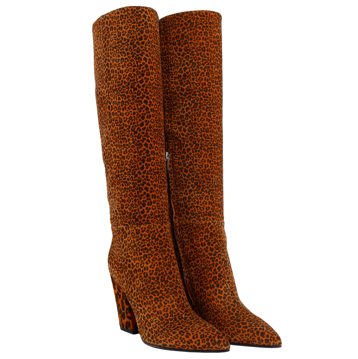 Sergio Rossi Women Stivale Print Leopardo Ankle Boots Brown