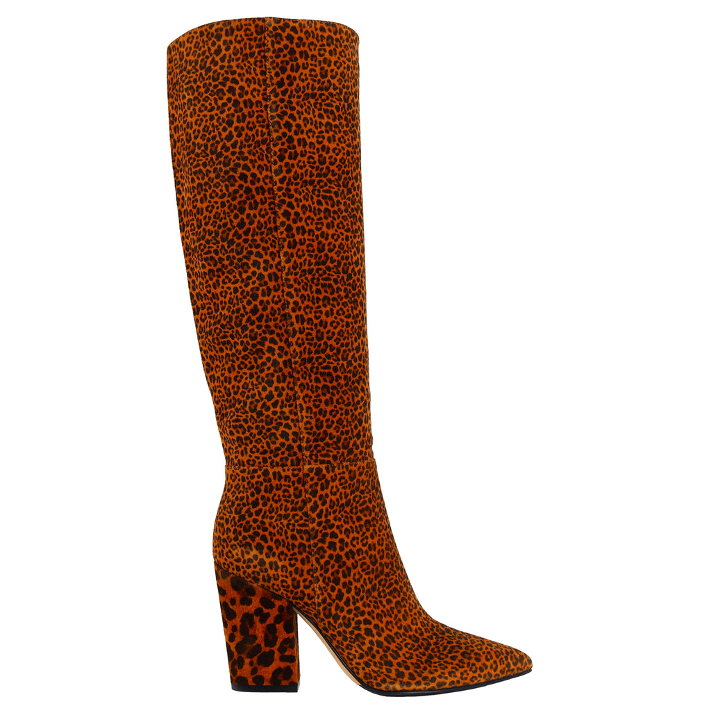 Sergio Rossi Women Stivale Print Leopardo Ankle Boots Brown