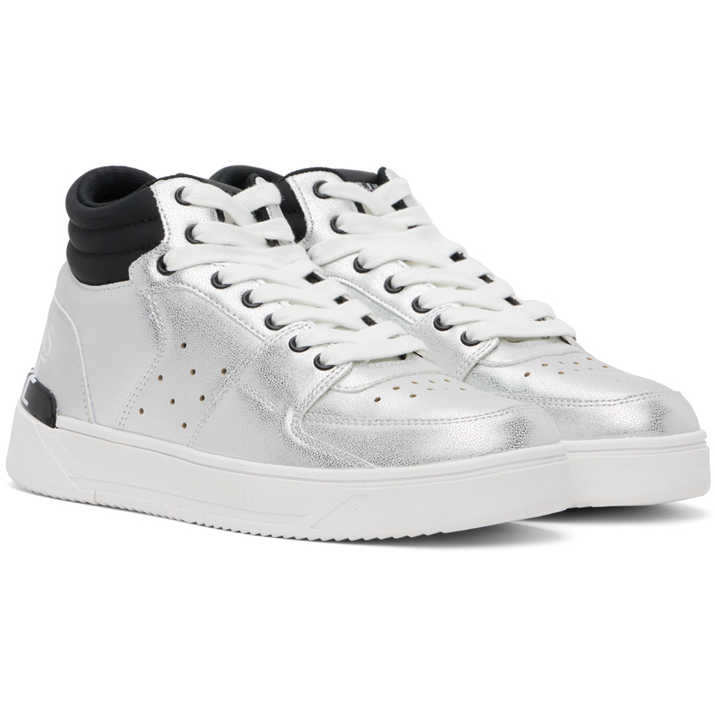 Versace Jeans Couture Men Fondo Starlight Silver Sneakers Grey