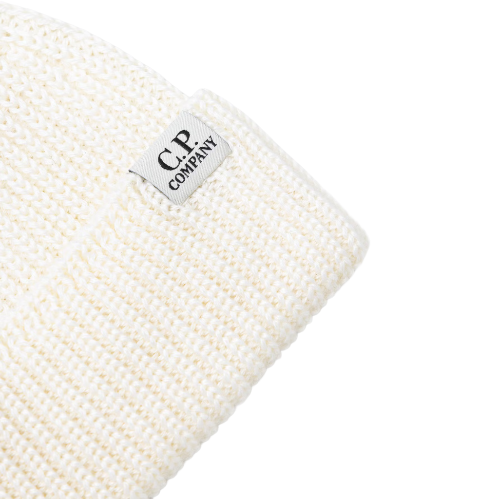C.P. Company Men Beanie Unisex Knit Beige