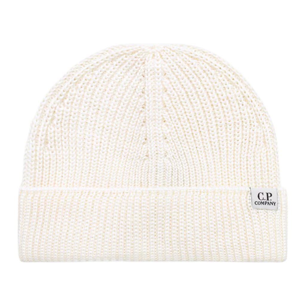 C.P. Company Men Beanie Unisex Knit Beige