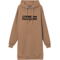 Comme Des Fuckdown Women Dress Sweatshirt Brown