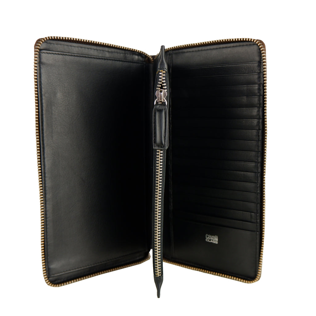 Cavalli Class Men Black Wallets Brown