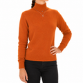 Emilio Romanelli Women Knit Cashmere Turtleneck Orange