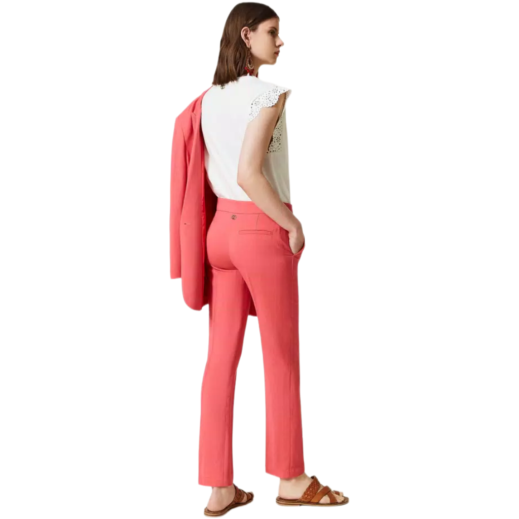 Twinset Women Trousers Sigaretta Pink