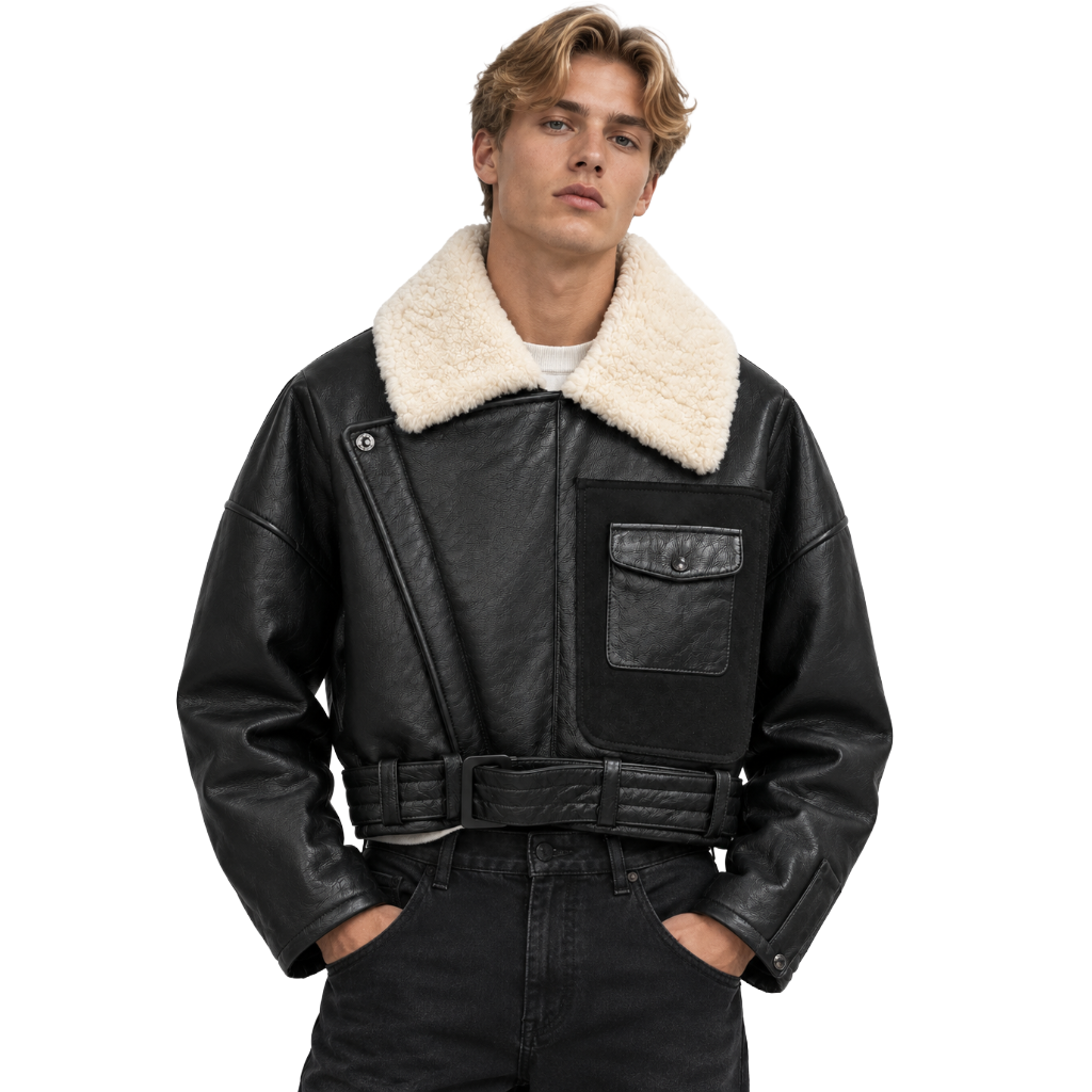 Dolce & Gabbana Men Jacket Sherarling Black