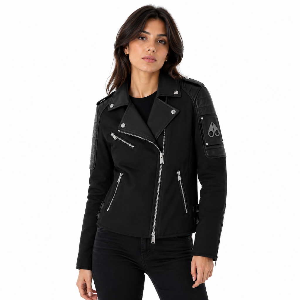 Moose knuckles Women Chiodo LDS Combat Jackets Blue