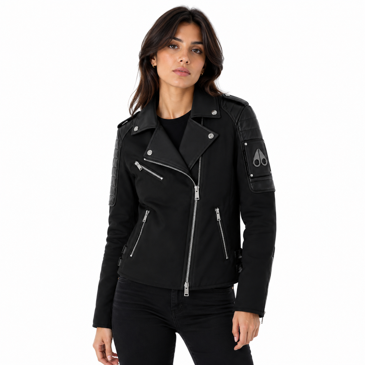 Moose knuckles Women Chiodo LDS Combat Jackets Blue