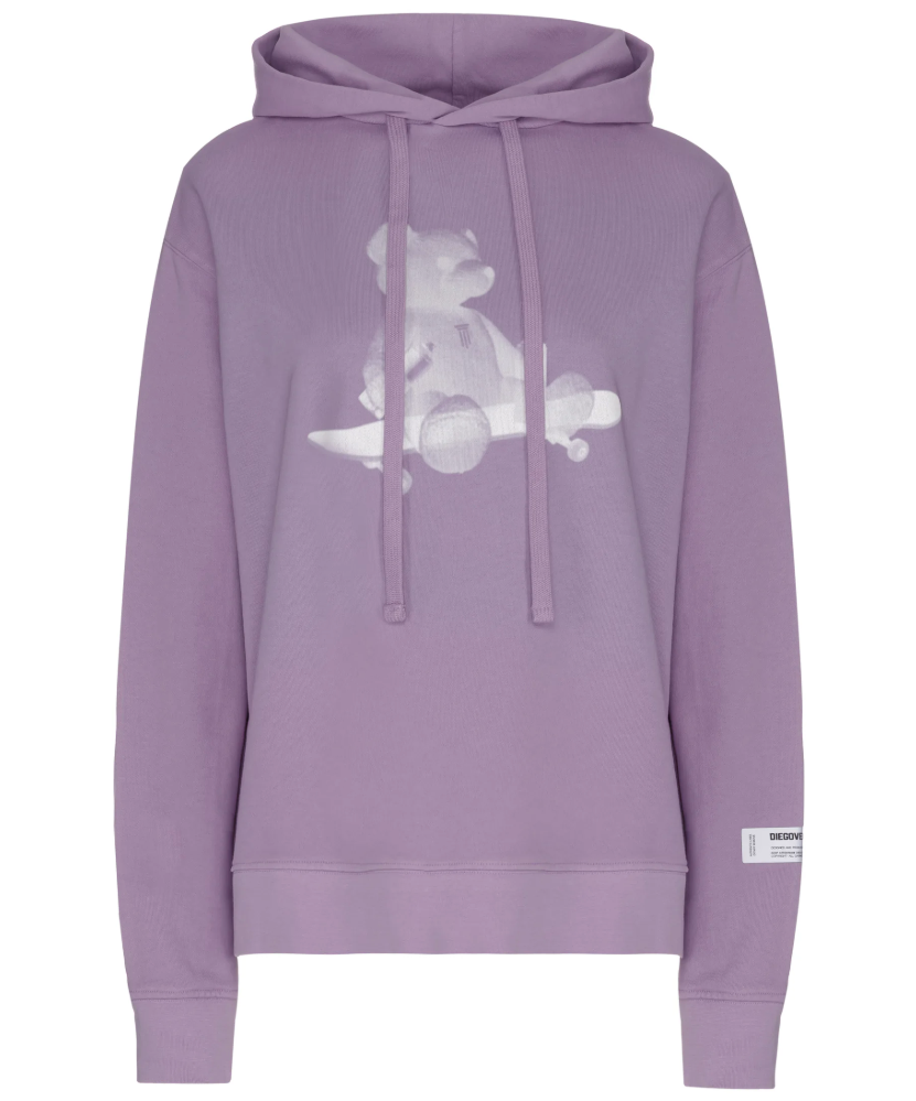 Diego Venturino Men Sweatshirt Lilla Print Bear Lilac