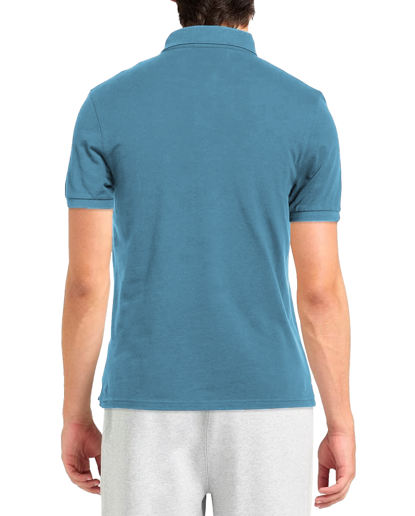 Alpha Studio Men Polo Dye Light Blue