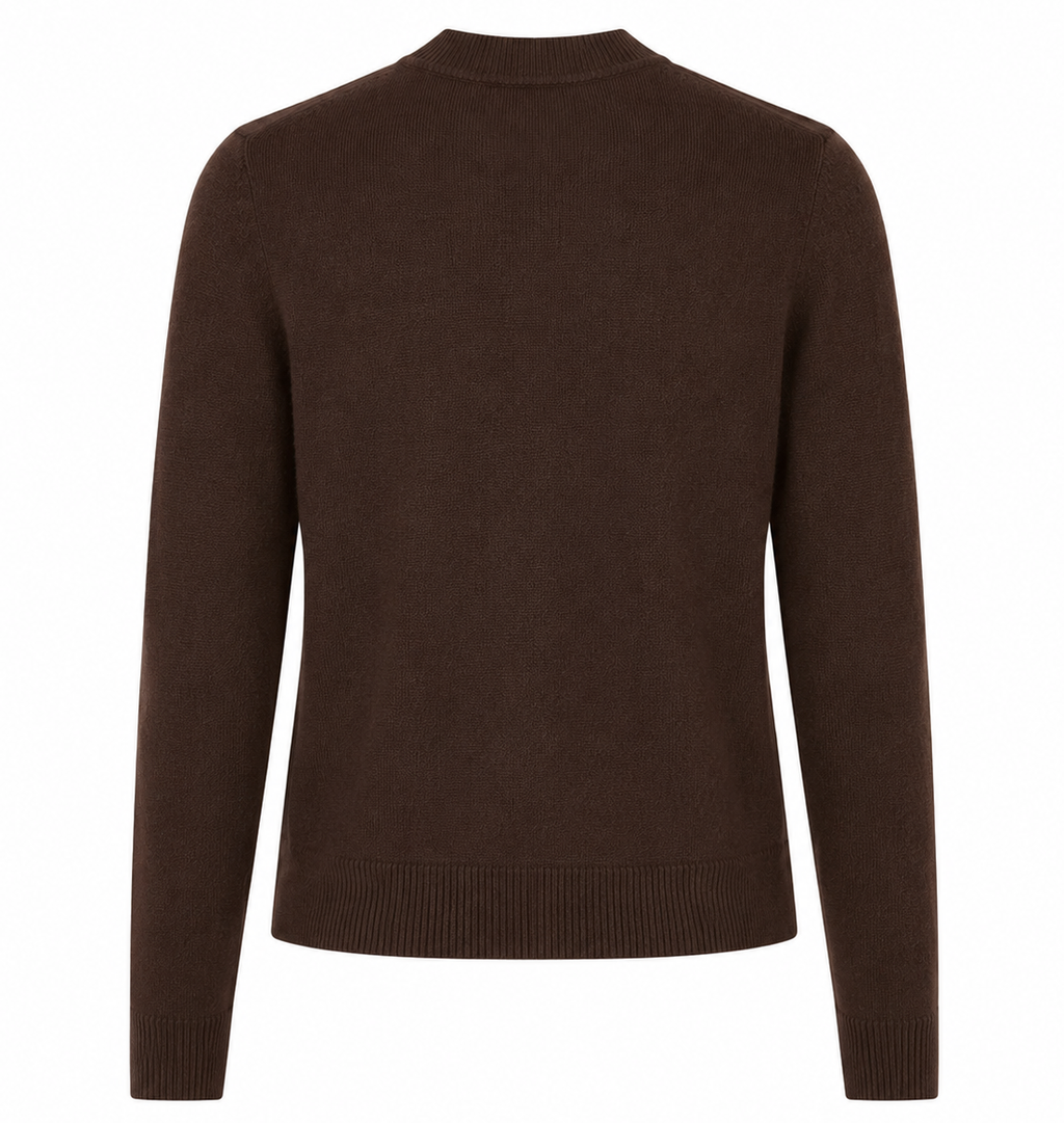 Alpha Studio Women Rebecca Cropped Long Retrò Sweaters Brown