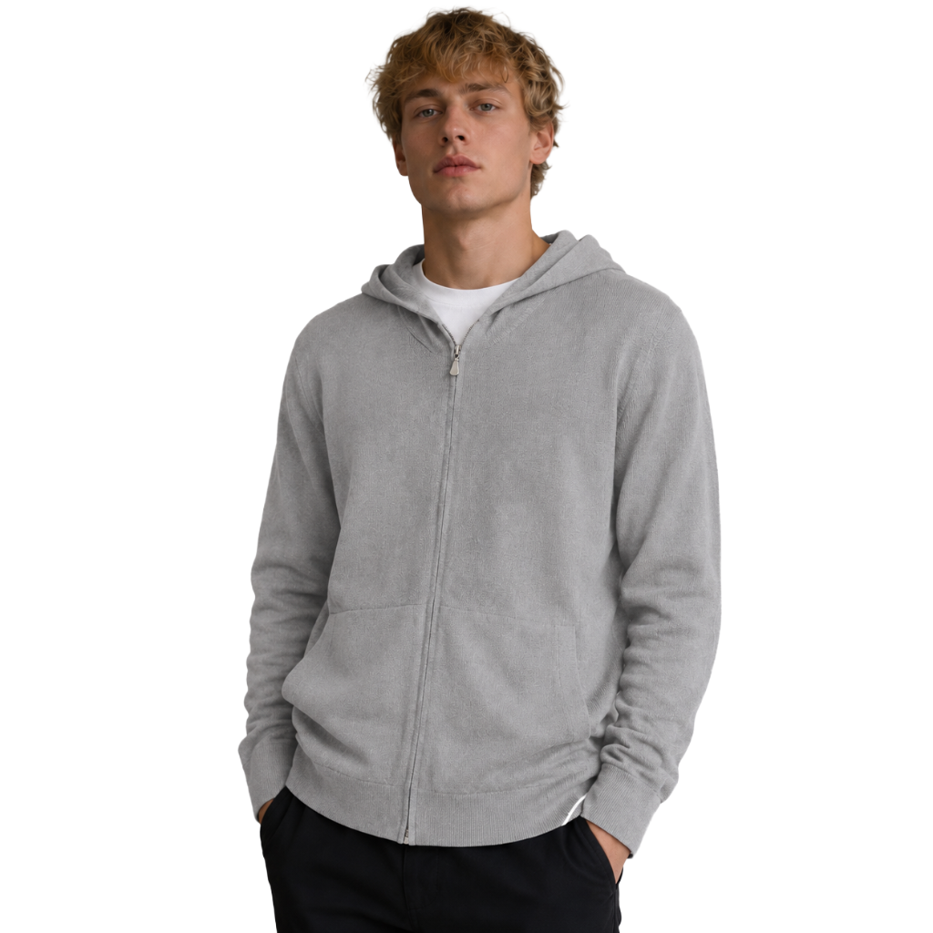 Alpha Studio Men Sweatshirt Zip Geelong Grey