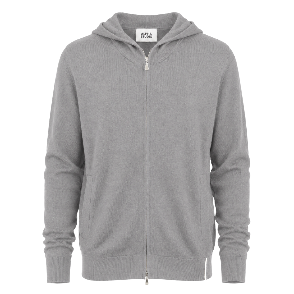 Alpha Studio Men Sweatshirt Zip Geelong Grey