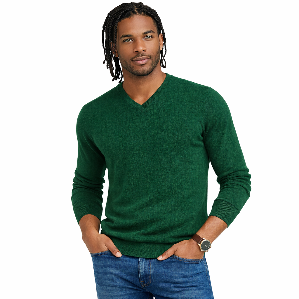 Emilio Romanelli Men Knit Gauge Green