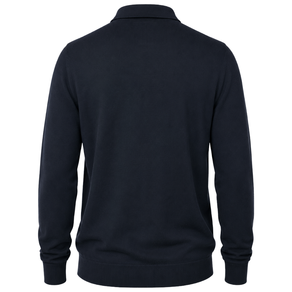 Alpha Studio Men Polo Neck Costruito Blue
