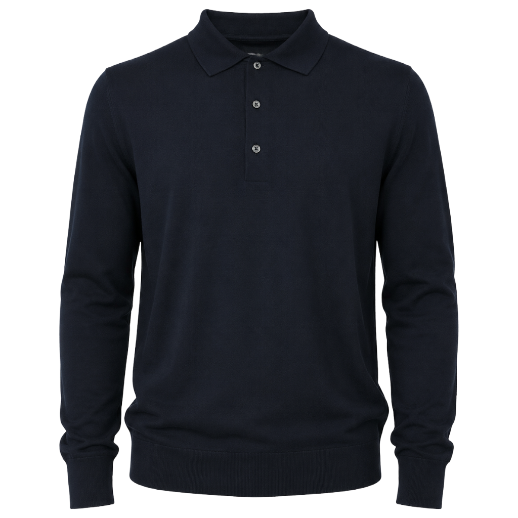Alpha Studio Men Polo Neck Costruito Blue