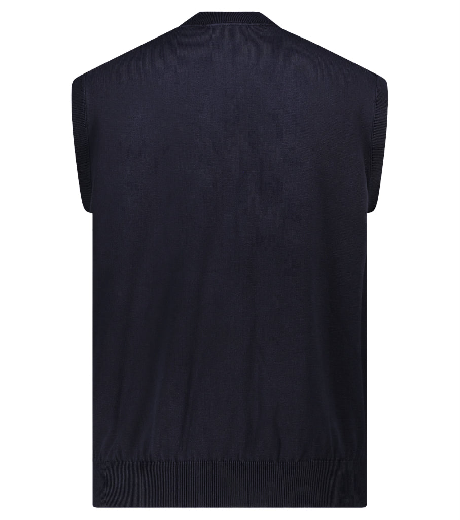 Alpha Studio Men Vest Zip Night Blue