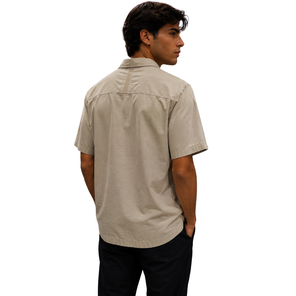 Parajumpers Men Shirt Sleeve Short Grey