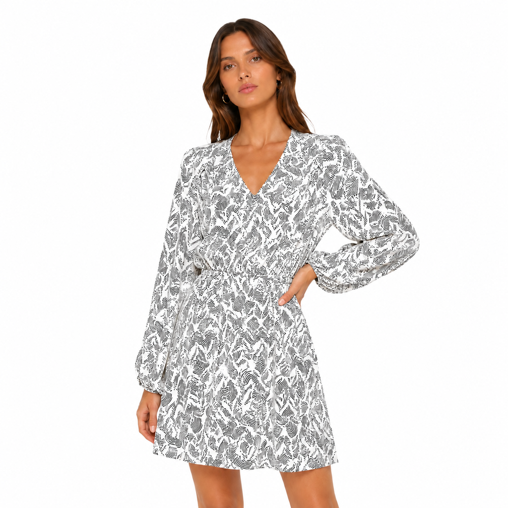 Patrizia Pepe Women Dress Neutral Animalier White