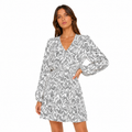 Patrizia Pepe Women Dress Neutral Animalier White