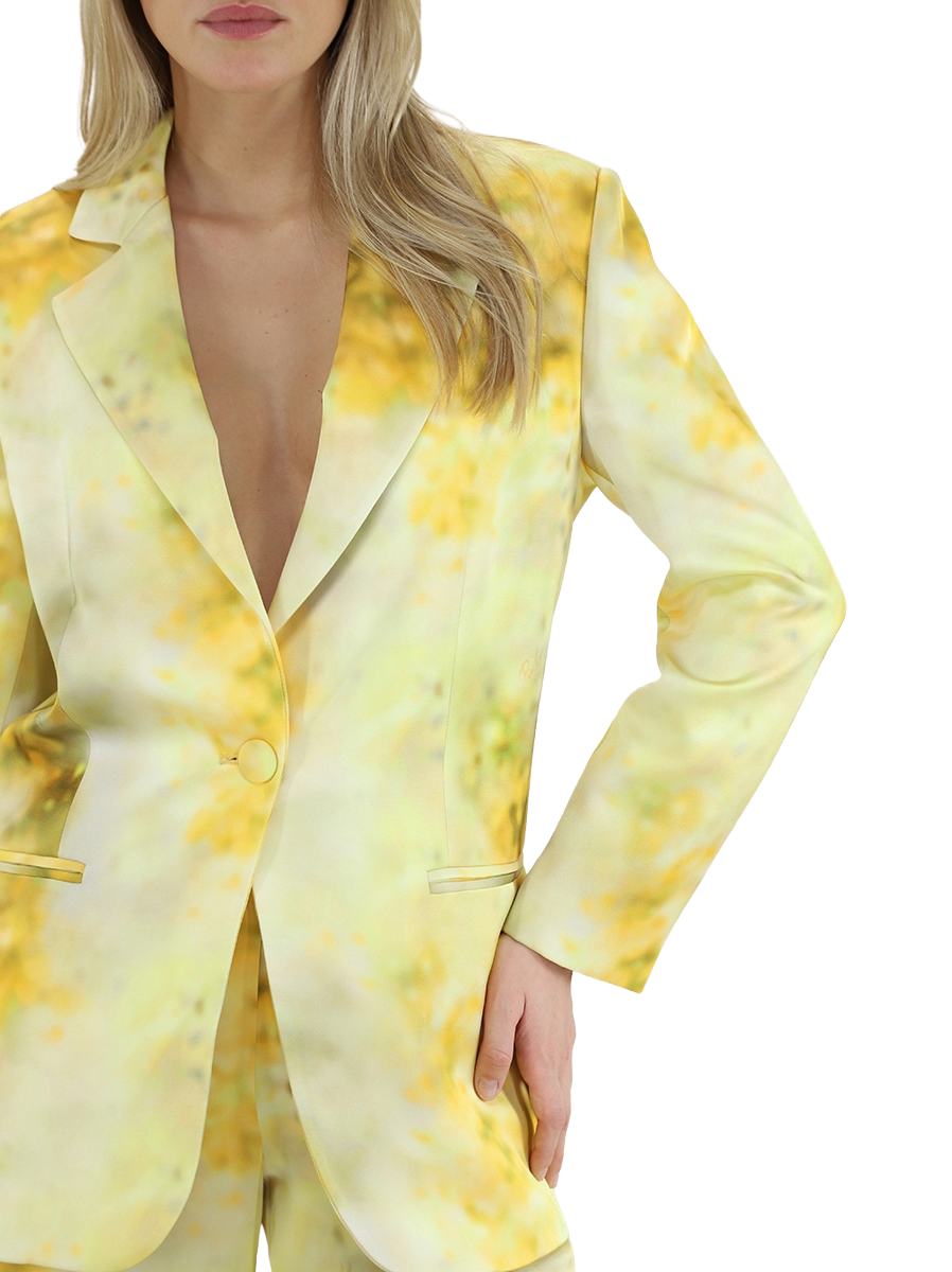 Pinko Women Jacket Blazer Esagerata Yellow