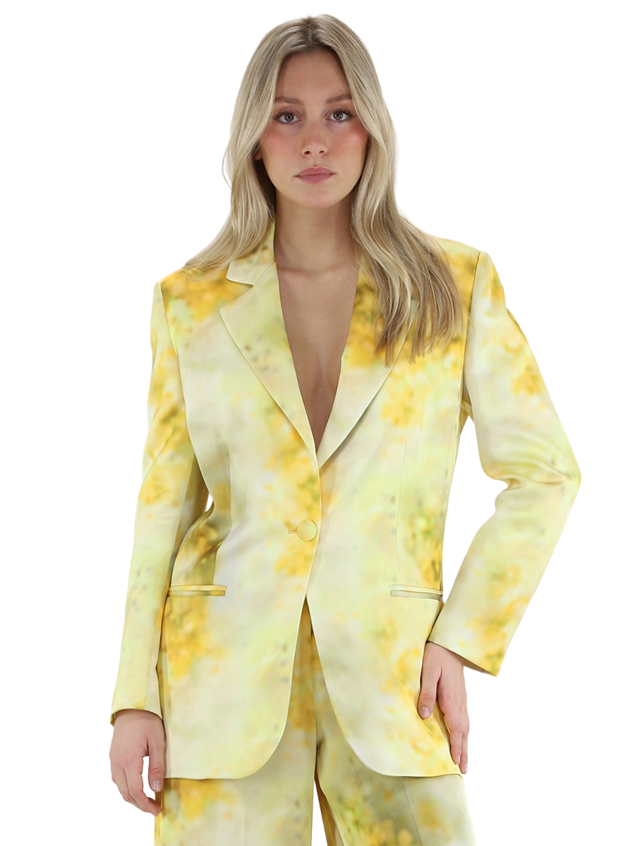Pinko Women Jacket Blazer Esagerata Yellow