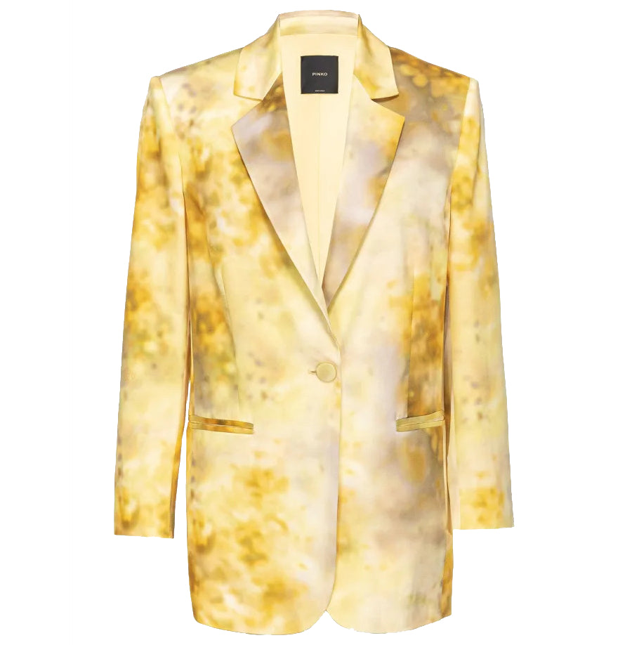 Pinko Women Jacket Blazer Esagerata Yellow