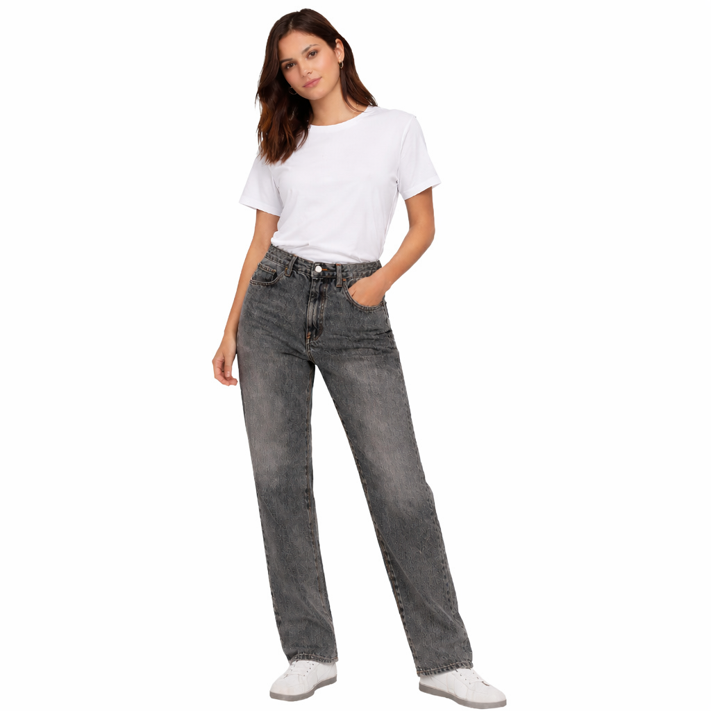 There Was One Women Jeans Black