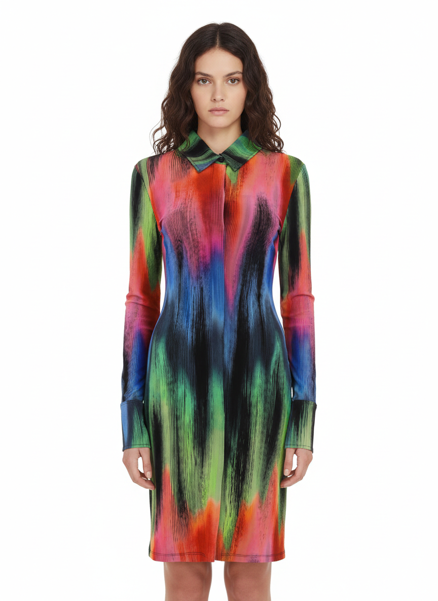 The Attico Women Dress Elton Multicolor