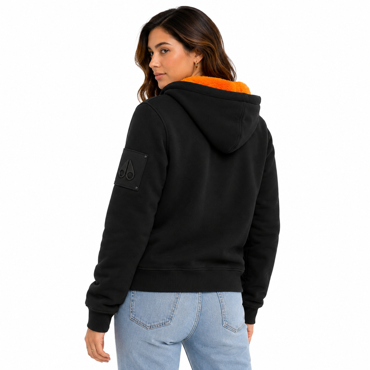 Moose knuckles Women Sweatshirt Funny Black