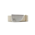 Burberry Unisex Belt Shield Brushed White